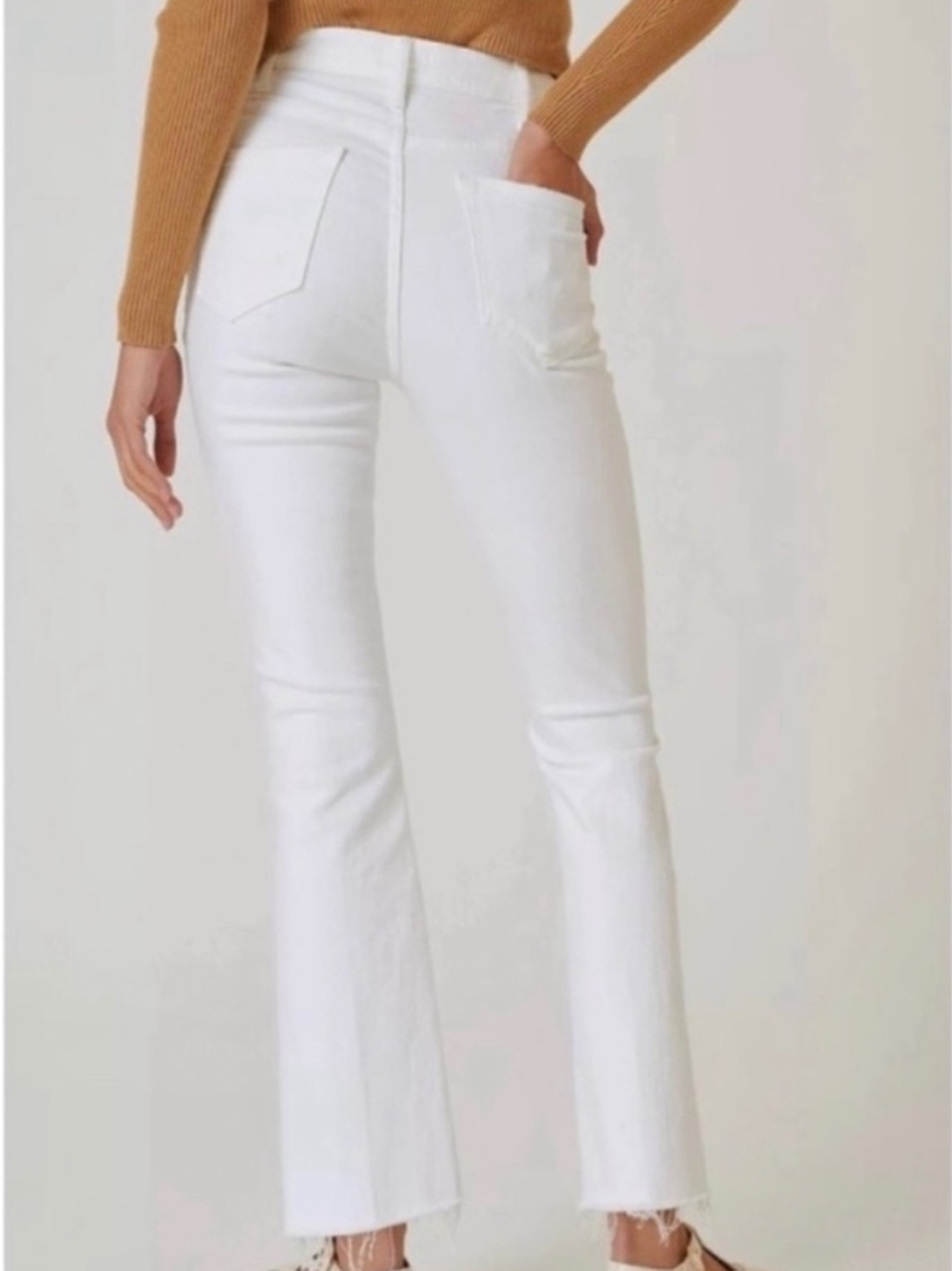 Mother Hustler Ankle Fray Fairest of Them All Jeans Size 30 - Picture 2 of 15